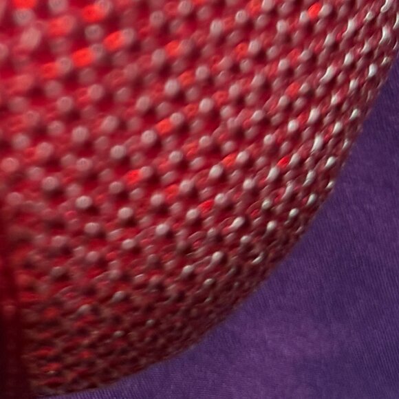 📌Michael Adelia Red Sparkle 5" High Heel Open Toe Pumps w/Straps  Worn Once 10M - Picture 12 of 15